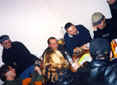 Нарьян-Мар, гримерка перед концертом, сентябрь 2000 г.